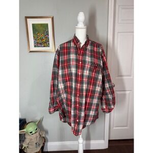 Ralph Lauren Polo Crest Plaid Button Down‎ Shirt Men's Large